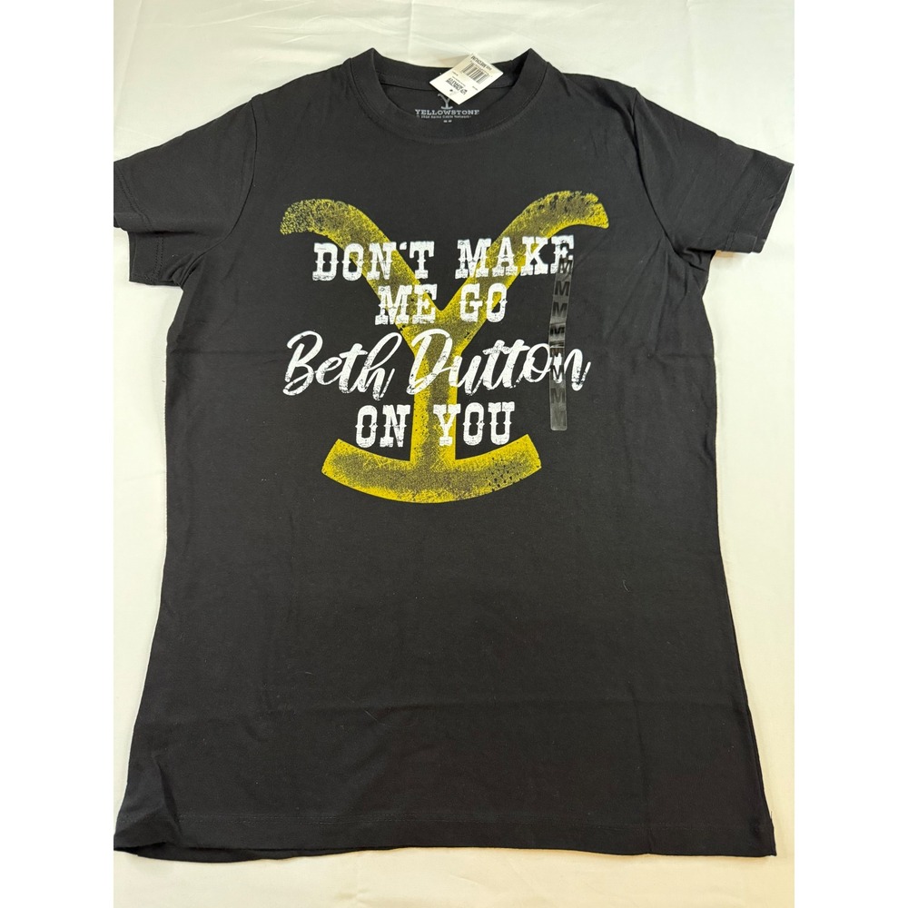 Yellowstone‎ Beth Dutton Graphic T-Shirt Black Cotton Size M NWT